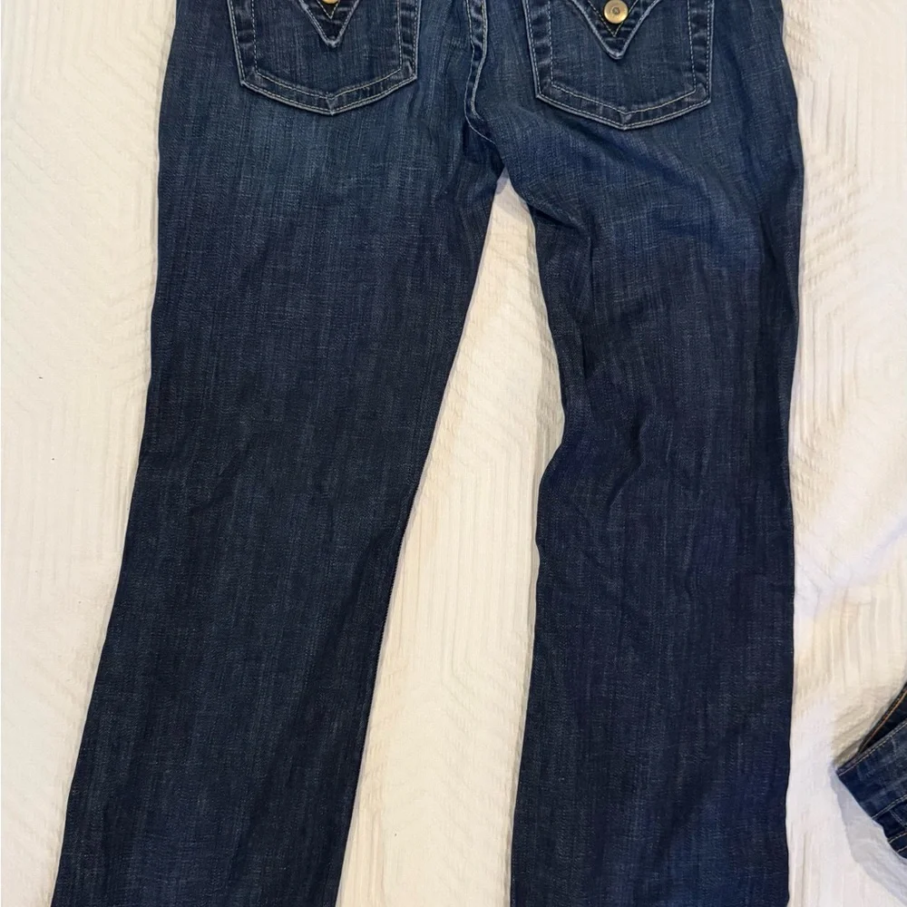 Hudson Jeans Blue Flare Wide Leg Denim - Picture 2 of 7